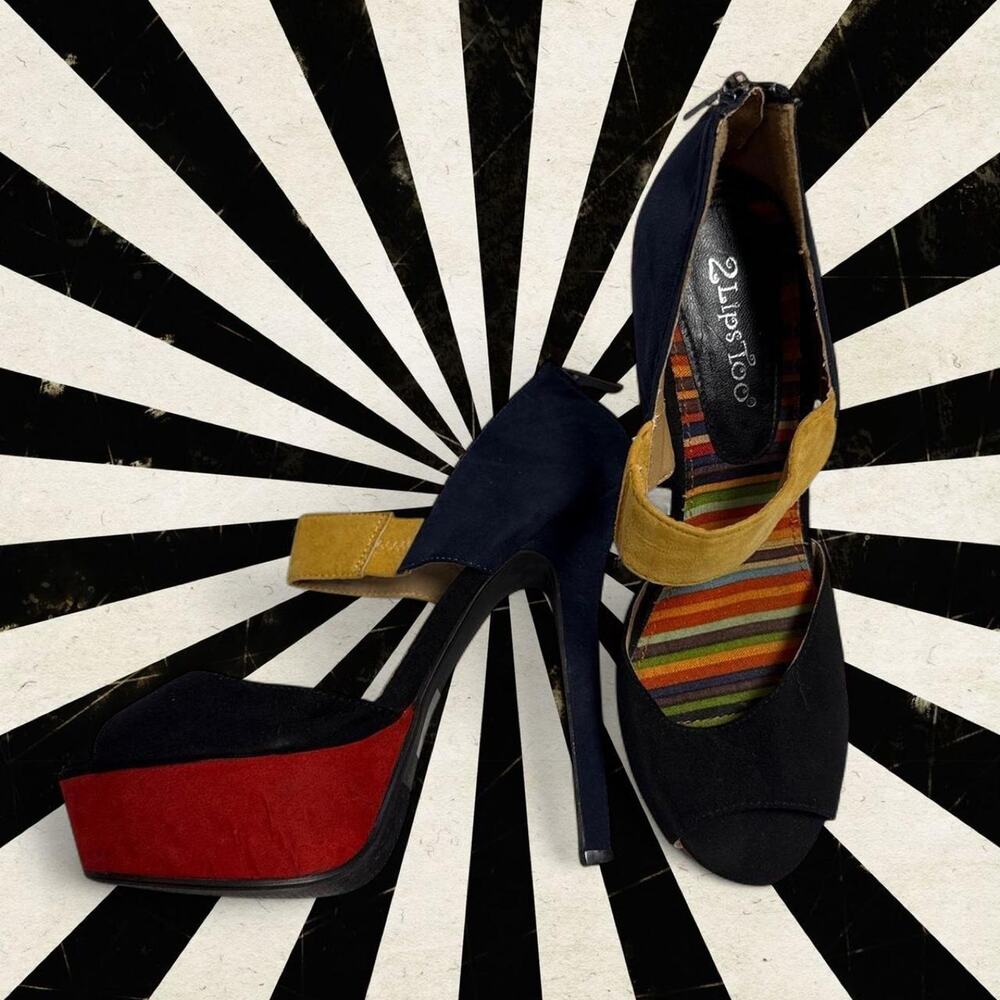 Vintage 2 lips too colorblock